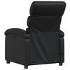 vidaXL Massage Recliner Chair Black Faux leather, metal, plywood Single