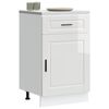 vidaXL Kitchen Base Cabinet High gloss white Engineered wood
