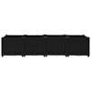vidaXL Raised Bed Black Polypropylene Large Durable Outdoor Planter