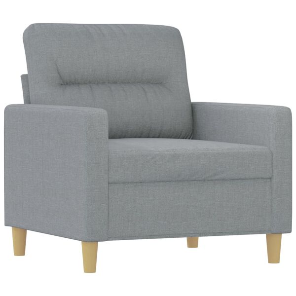 vidaXL Sofa Set Light Grey