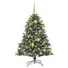 vidaXL Artificial Christmas Tree with 150 LEDs Green 47.24 in