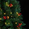 vidaXL Artificial Hinged Christmas Tree 300 LEDs 94.5"