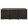 vidaXL Storage Chest Brown Poly Rattan Large Garden Storage Box