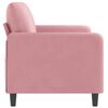 vidaXL 2-Seater Sofa Pink Velvet 55.1 in Modern 2-Seater Sofa