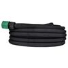 vidaXL Garden Hose Black Rubber 82 ft Expandable Garden Hose