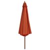 vidaXL Garden Parasol Terracotta Polyester Large UV-resistant materials