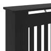 vidaXL Radiator Cover Black 30.71 x 7.48 x 32.09 in Engineered Wood