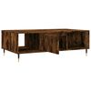 vidaXL Coffee Table Smoked Oak Engineered wood and iron