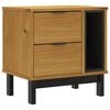 vidaXL Bedside Cabinet Oak Solid pine wood, engineered wood, plastic