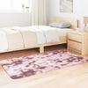 vidaXL Shaggy Rug Dusty Pink 100% Polyester 31.5 x 59.1 in Foldable