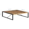 vidaXL Coffee Table Natural Rough Mango Wood Rough Mango Wood Large