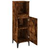 vidaXL Bathroom Cabinet Smoked Oak Engineered wood, metal