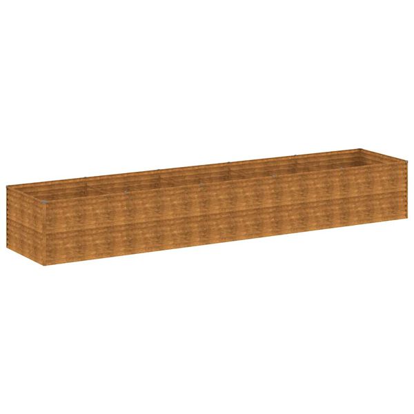 vidaXL Garden Raised Bed 188.6"x39.4"x27.2" Corten Steel