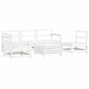 vidaXL Garden Sofa Set White Solid Pine Wood Modular Garden Sofa Set