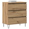 vidaXL Sideboard Artisan Oak 23.62 x 13.78 x 27.56 in Engineered Wood