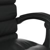 vidaXL Massage Office Chair Black Faux Leather, Metal, Plywood Adjustable