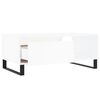 vidaXL Coffee Table White Engineered wood, Metal Medium Coffee Table
