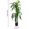 vidaXL Artificial Dracaena Tree Green PEVA, Bamboo with plastic cover Tall