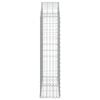 vidaXL Gabion Basket Galvanized Silver Galvanized Iron Large