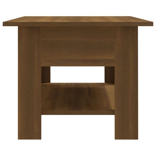 vidaXL Coffee Table Brown Oak Engineered Wood 40.2 in x 21.7 in x 16.5 in
