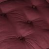 vidaXL Pouffe Maroon Cotton 27.6 in x 27.6 in x 21.3 in