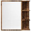 vidaXL Bathroom Mirror Cabinet Old wood Engineered wood, glass