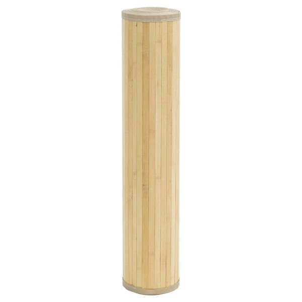 vidaXL Rug Light Natural Bamboo, Polypropylene 39.4 x 78.7 in Area Rug