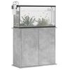 vidaXL Aquarium Stand Concrete Grey Engineered Wood 31.9 x 14.2 x 28.7 in