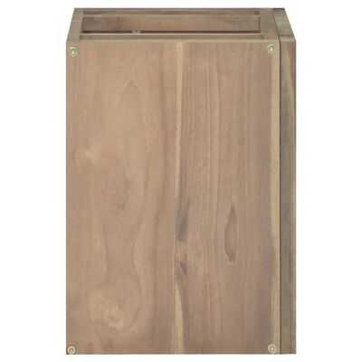 vidaXL Wall-mounted Bathroom Cabinet 17.7"x11.8"x15.7" Solid Wood Teak