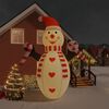 vidaXL Inflatable Snowman Multicolour Oxford fabric Large