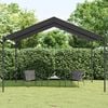 vidaXL Canopy Tent Anthracite Powder-coated steel, Polyester with PA coating