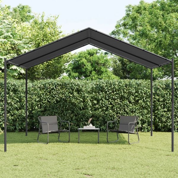vidaXL Canopy Tent Anthracite Powder-coated steel, Polyester with PA coating