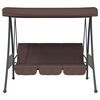 vidaXL Garden Swing Bench Coffee Brown