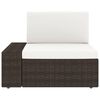 vidaXL Garden Lounge Set Brown, Cream White