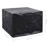 vidaXL Garden Furniture Cover Set of 2 Black Polyethylene
