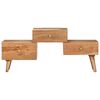 vidaXL TV Stand Honey Solid acacia wood Medium TV Stand Rectangular