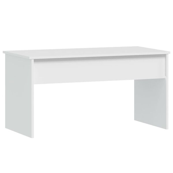 vidaXL Coffee Table White Engineered wood Medium-sized