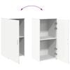 vidaXL Storage Cabinet White Engineered wood Medium Storage Cabinet