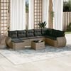 vidaXL Garden Sofa Set Grey