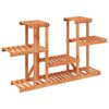 vidaXL Flower Stand Wooden Solid fir wood Multi-tiered Durable
