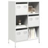 vidaXL Highboard White Cold-rolled steel Tall Highboard Rectangular