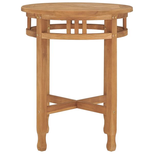 vidaXL Bistro Table Teak Solid Teak wood Small Durable Bistro Table