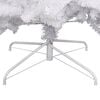 vidaXL Artificial Hinged Christmas Tree White PVC 70.9 in