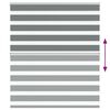 vidaXL Zebra Blind Dark grey Polyester, Aluminum