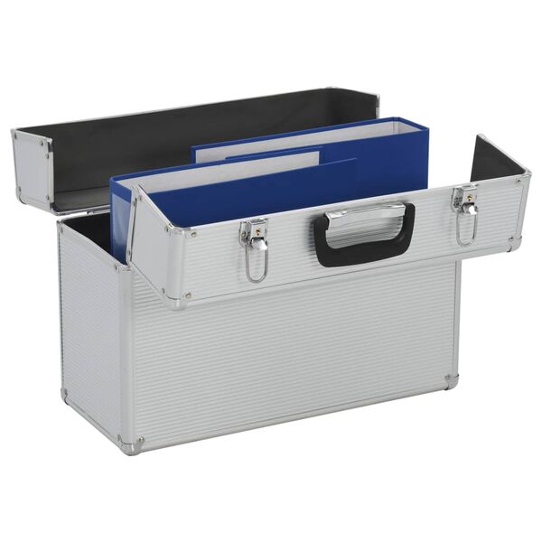 vidaXL Tool Case 18.5"x14.2"x7.9" Silver Aluminum