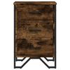 vidaXL Bedside Cabinet Smoked oak Engineered wood, metal
