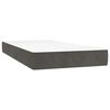 vidaXL Box Spring Bed Dark gray, white