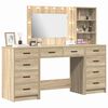 vidaXL Dressing Table with Drawer 3 pcs Sonoma Oak Engineered Wood