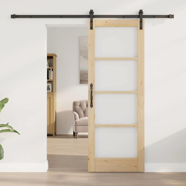 vidaXL Sliding Door ORKDAL Natural 28.94 x 78.15 in