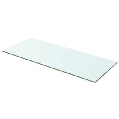 vidaXL Shelves 2 pcs Panel Glass Clear 23.6"x7.9"